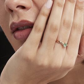 Bague Or Jaune Cassie Emeraude Diamants - Bagues solitaires Femme | Histoire d’Or