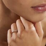 Bague Solitaire Hemera Or Blanc Diamant - Bagues solitaires Femme | Histoire d&rsquo;Or