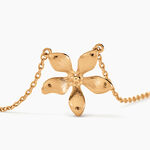 Collier Zinnia Plaqu&eacute; Or Jaune - Colliers Femme | Histoire d&rsquo;Or