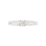 Bague Solitaire Katalina Or Blanc Diamant - Bagues solitaires Femme | Histoire d&rsquo;Or