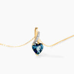 Collier Or Jaune Clothilde Topaze - Colliers Femme | Histoire d&rsquo;Or