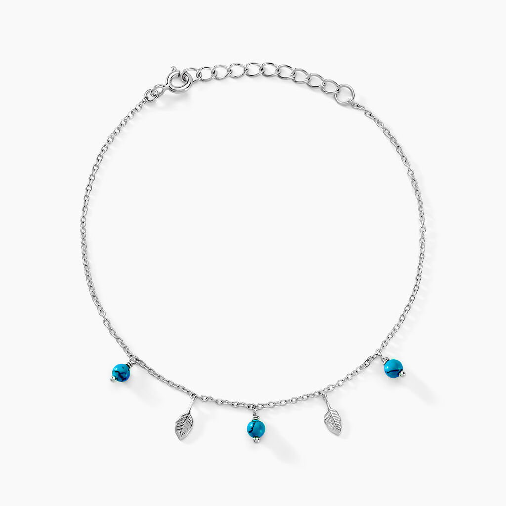 Bracelet Darcie Argent Blanc Turquoise - Bracelets Femme | Histoire d’Or