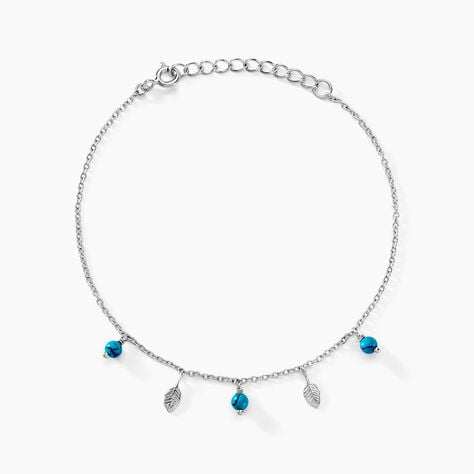 Bracelet Darcie Argent Blanc Turquoise - Bracelets Femme | Histoire d’Or