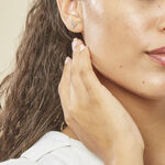 Boucles D'oreilles Puces Severine Argent Blanc - Boucles d'oreilles fantaisie Femme | Histoire d&rsquo;Or