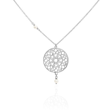 Collier Yolenn Argent Blanc Perle D'imitation - Colliers fantaisie Femme | Histoire d’Or