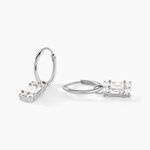 Cr&eacute;oles Baroque Party Argent Blanc Oxyde De Zirconium - Boucles d'oreilles cr&eacute;oles Femme | Histoire d&rsquo;Or