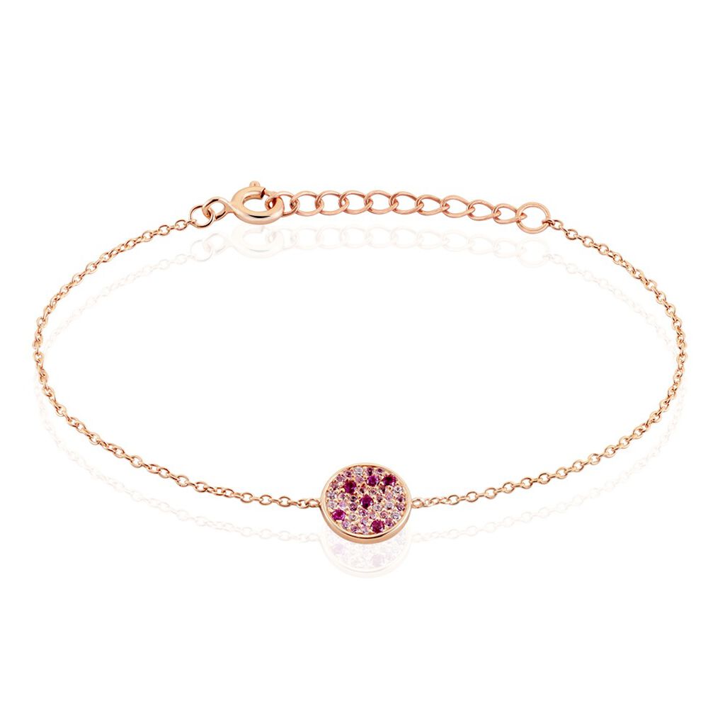 Bracelet Nelig Argent Rose Oxyde De Zirconium - Bracelets Femme | Histoire d&rsquo;Or