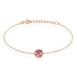 Bracelet Nelig Argent Rose Oxyde De Zirconium - Bracelets Femme | Histoire d&rsquo;Or