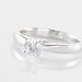 Bague Solitaire Iris Or Blanc Diamant