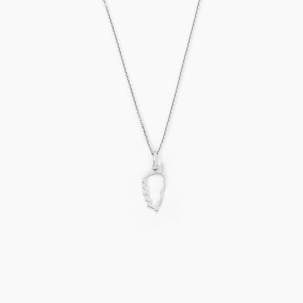 Pendentif Corsica Or Blanc - Pendentifs Famille | Histoire d’Or