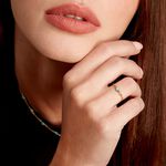 Bague Calliope Plaqu&eacute; Or Dor&eacute; Amazonite - Bagues solitaires Femme | Histoire d&rsquo;Or