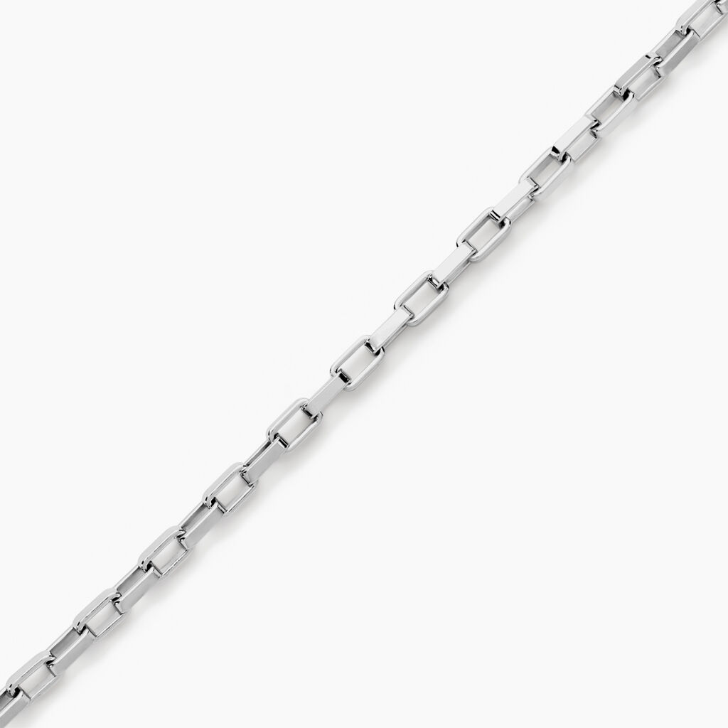 Bracelet Maille Donte Argent Blanc - Bracelets chaîne Homme | Histoire d’Or