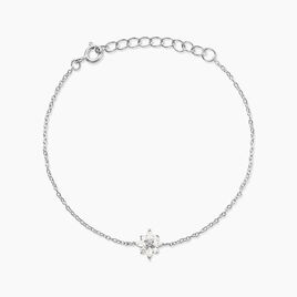 Bracelet Eclat Argent Blanc Oxyde De Zirconium - Bracelets fantaisie Femme | Histoire d’Or