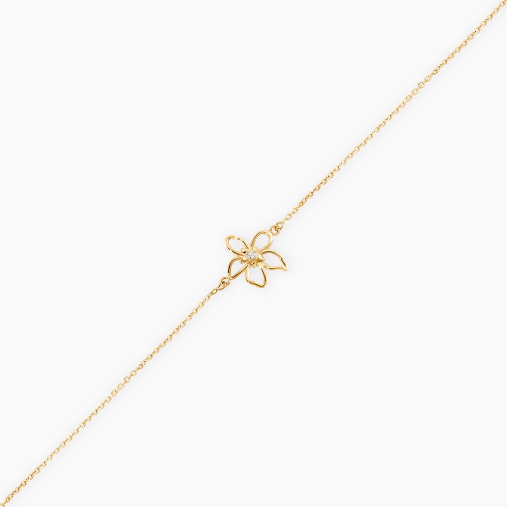 Bracelet Alcippe Or Jaune Oxyde De Zirconium - F&ecirc;te des m&egrave;res Femme | Histoire d&rsquo;Or