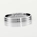 Alliance Rhodium Ruban Plat Palladium Bicolore - Alliances Homme | Histoire d’Or