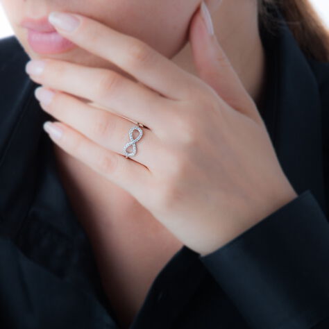 Bague Klothilda Or Blanc Oxyde De Zirconium - Bagues avec pierre Femme | Histoire d’Or