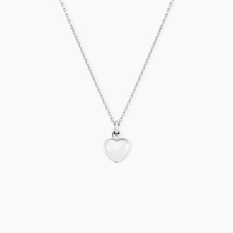 Collier Barbara Argent Blanc - Colliers fantaisie Femme | Histoire d&rsquo;Or