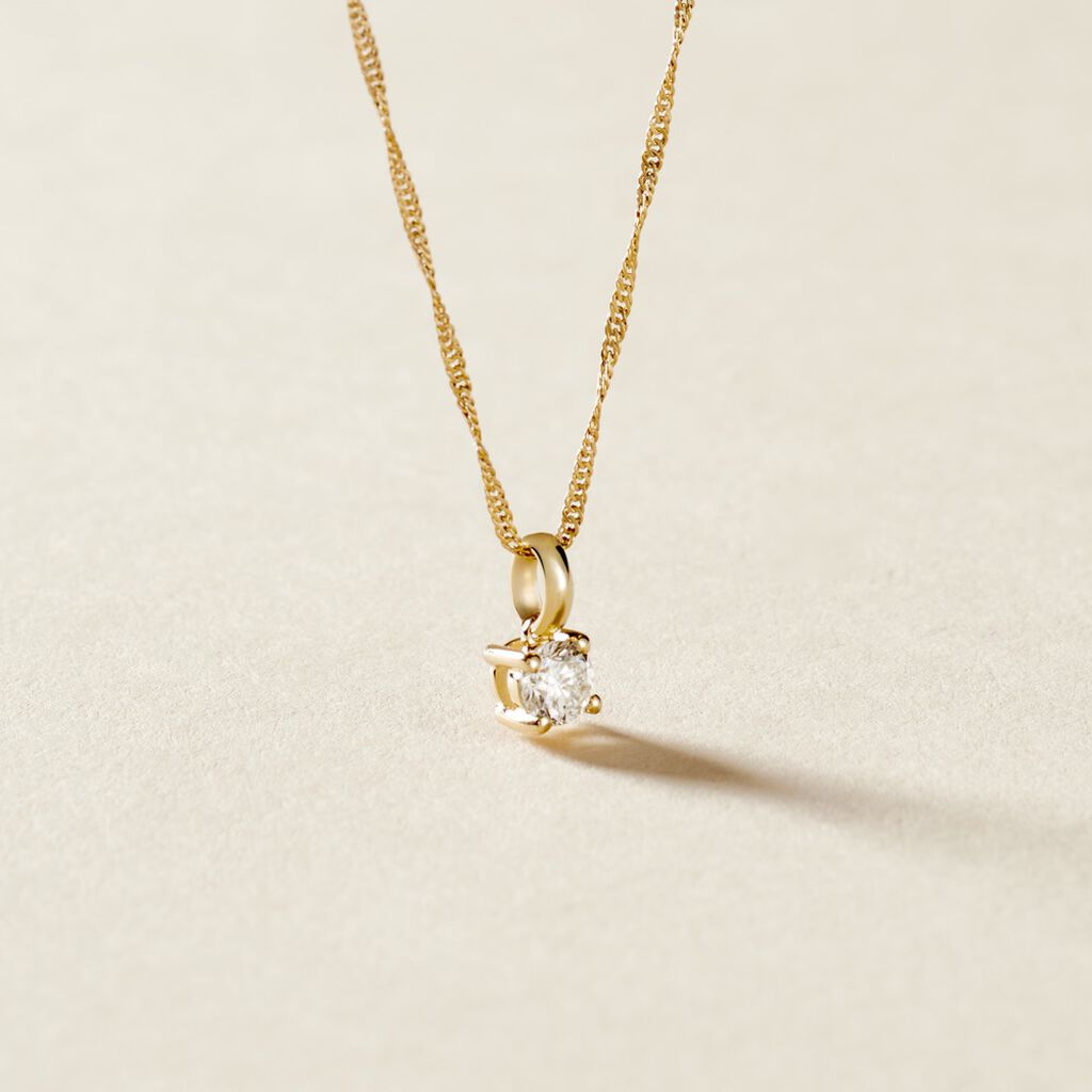 Pendentif Aphrodite Or Jaune Diamant - Pendentifs Femme | Histoire d’Or