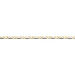Collier Danae Maille Plaquette Alternee 1/1 Or Bicolore - Chaines Homme | Histoire d’Or