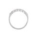 Demi-alliance Or Blanc  Eloisa Diamant Synthetique - Alliances Femme | Histoire d’Or