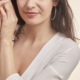 Créoles Youri Or Jaune - Boucles d'oreilles créoles Femme | Histoire d’Or