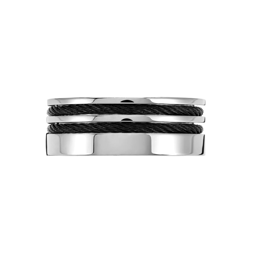 Bague Jourdan Acier Gris - Bagues fantaisie Homme | Histoire d’Or