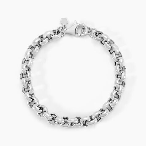 Bracelet Carola Maille Jaseron Argent Blanc - Bracelets chaîne Femme | Histoire d’Or
