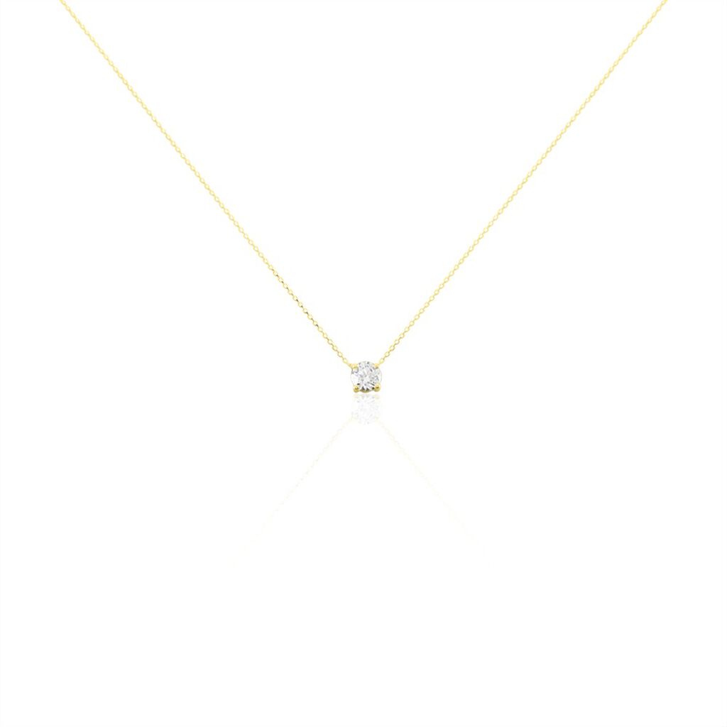 Collier Collection Aphrodite Or Jaune Diamant Synthetique - Colliers Femme | Histoire d’Or