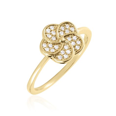 Bague Doroteia Plaqué Or Jaune Oxyde De Zirconium - Bagues avec pierre Femme | Histoire d’Or