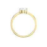 Bague Solitaire Or Jaune Idelle Oxyde De Zirconium - Bagues solitaires Femme | Histoire d&rsquo;Or