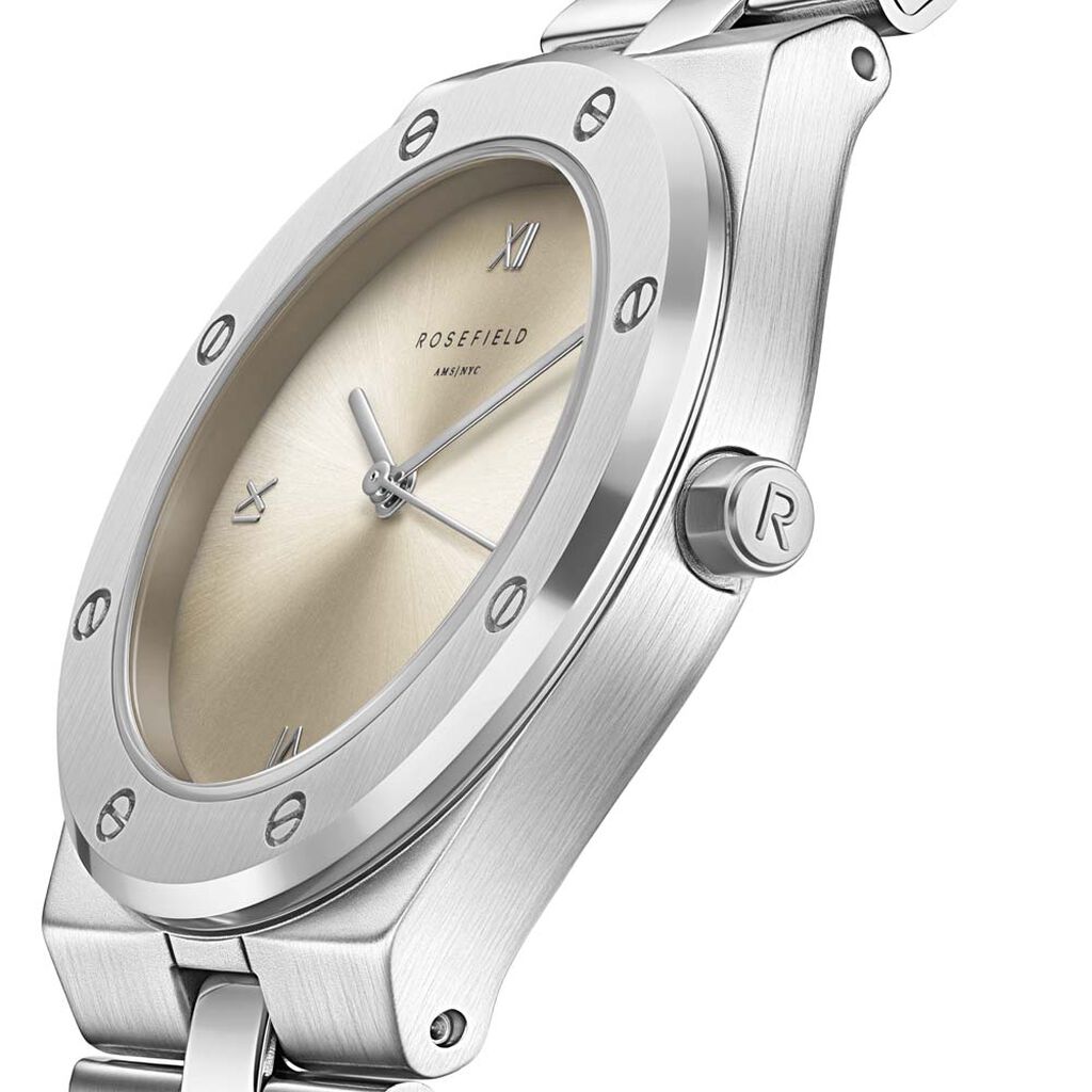 Montre Rosefield Rose Cr&egrave;me - Montres Femme | Histoire d&rsquo;Or