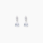 Boucles D'oreilles Pendantes Marie-helena Argent  Oxyde De Zirconium - Boucles d'oreilles fantaisie Femme | Histoire d&rsquo;Or