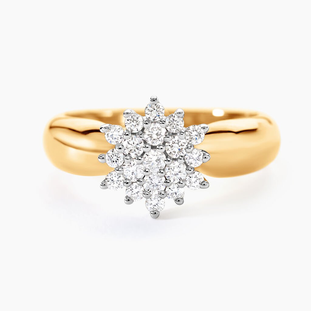 Bague Rasha Or Jaune Diamant - Bagues avec pierre Femme | Histoire d&rsquo;Or