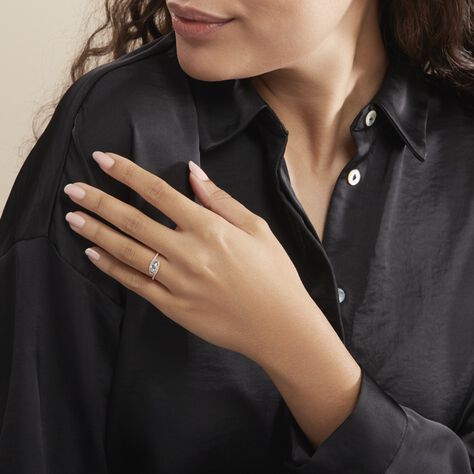 Bague Chloe Or Jaune Topaze Et Oxyde De Zirconium - Bagues solitaires Femme | Histoire d’Or