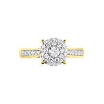 Bague Shirlene Ld Or Jaune Diamant Synth&eacute;tique - Bagues solitaires Femme | Histoire d&rsquo;Or