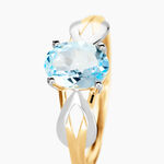 Bague Bonnie Or Bicolore Topaze - Bagues solitaires Femme | Histoire d&rsquo;Or