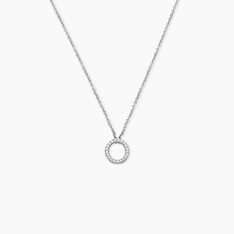 Collier Enorig Argent Blanc Oxyde De Zirconium - Colliers fantaisie Femme | Histoire d&rsquo;Or