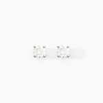 Boucles D'oreilles Puces Aphrodite Or Blanc Diamant - Clous d'oreilles Famille | Histoire d&rsquo;Or