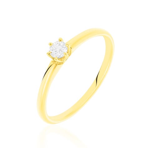 Bague Solitaire Shannel Or Jaune Diamant - Bagues solitaires Femme | Histoire d&rsquo;Or