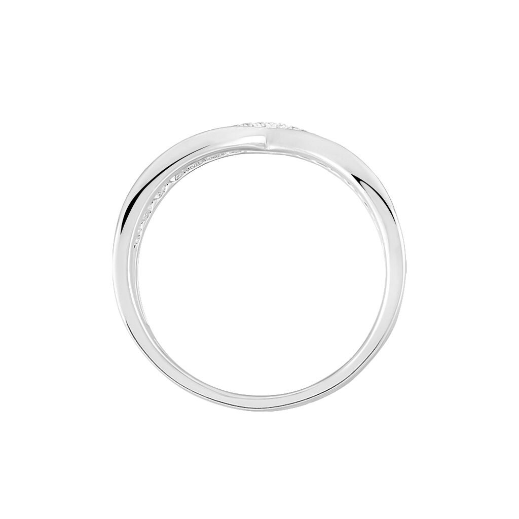 Bague Irina Argent Blanc Oxyde De Zirconium - Bagues avec pierre Femme | Histoire d&rsquo;Or