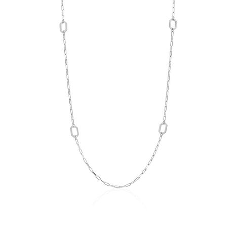 Collier Sautoir Soho Argent Blanc - Sautoirs Femme | Histoire d&rsquo;Or