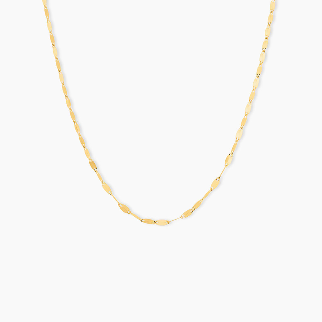 Cha&icirc;ne Camelie Maille Lumina Or Jaune - Chaines Femme | Histoire d&rsquo;Or