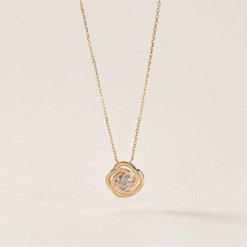 Collier Or Jaune Urlanie Diamants - Colliers Femme | Histoire d&rsquo;Or
