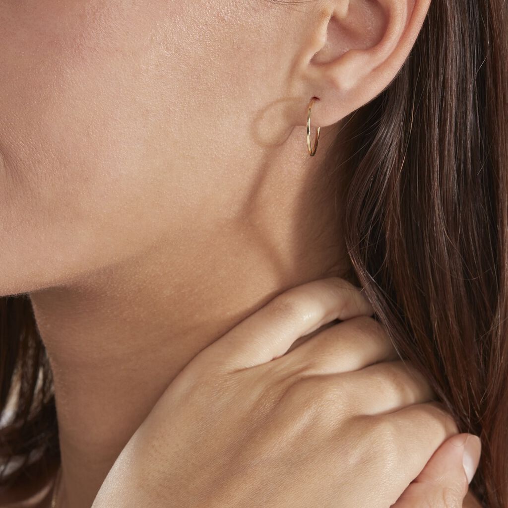 Créoles Valerina Or Jaune - Boucles d'oreilles créoles Femme | Histoire d’Or
