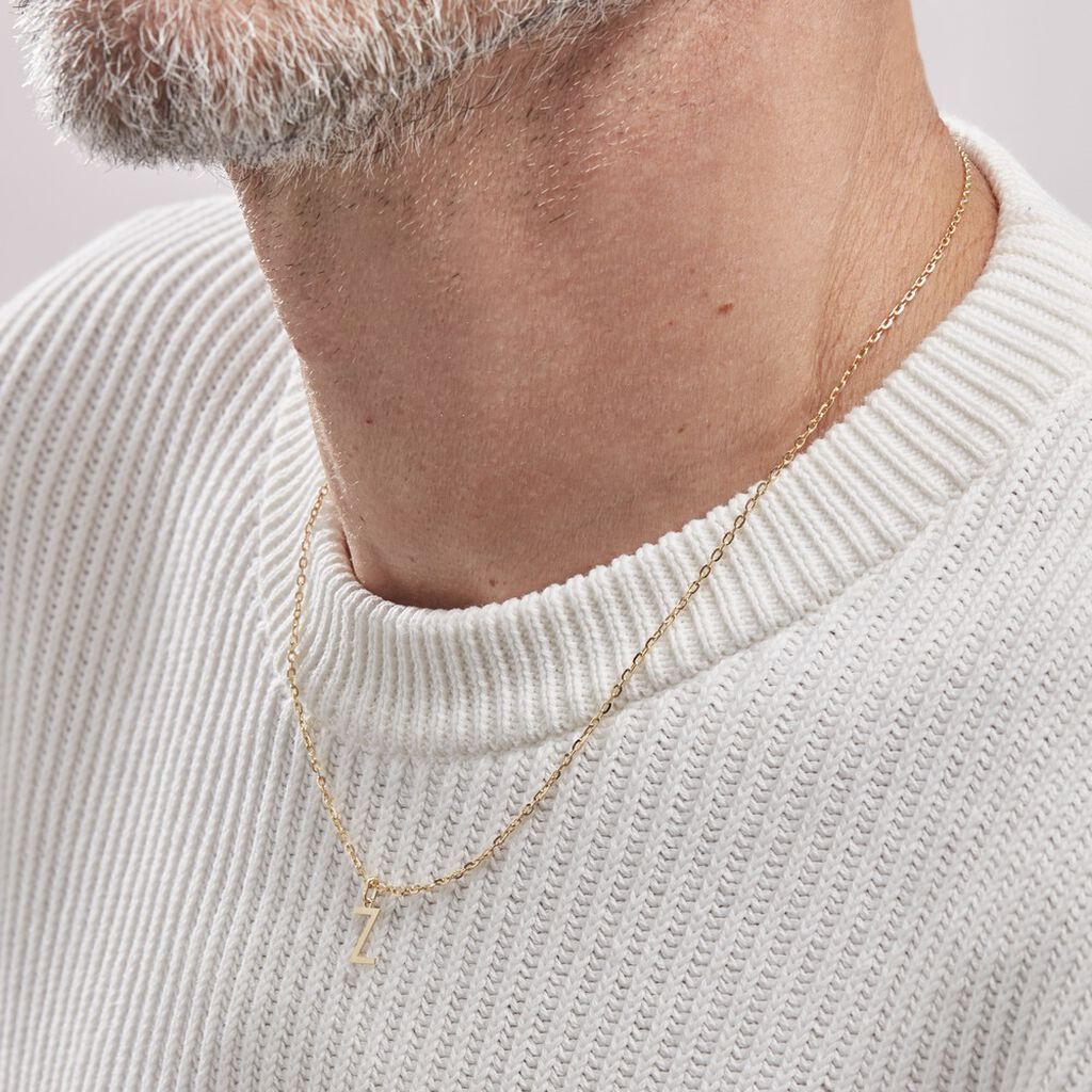 Pendentif Ionia Lettre Or Jaune - Pendentifs Famille | Histoire d’Or