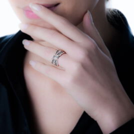 Bague Agnes Or Rose Diamant - Bagues avec pierre Femme | Histoire d’Or
