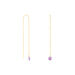Boucles D'oreilles Pendantes Les Audacieuses Or Jaune Améthyste - Boucles d'oreilles pendantes Femme | Histoire d’Or