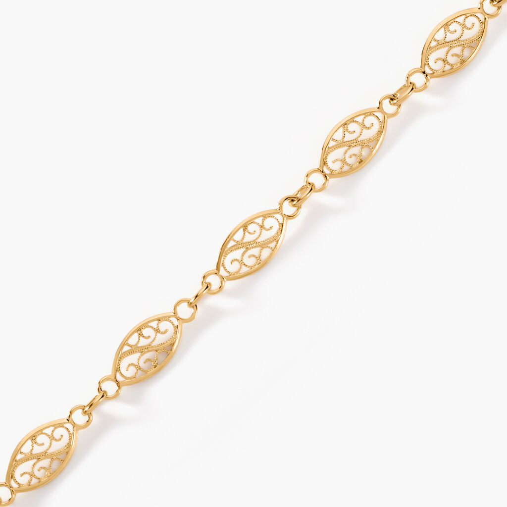 Bracelet Golden Acanty Or Jaune - Bracelets chaîne Femme | Histoire d’Or