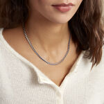 Collier Argent Blanc Barbara - Colliers Femme | Histoire d&rsquo;Or