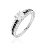 Bague Solitaire Katrina Or Blanc Oxyde De Zirconium - Bagues solitaires Femme | Histoire d&rsquo;Or